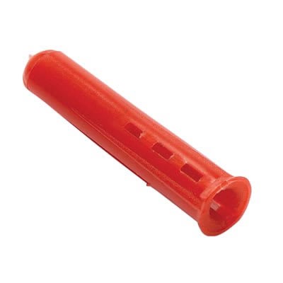 Red Rawl Plugs (pack of 100) 6-10mm screws